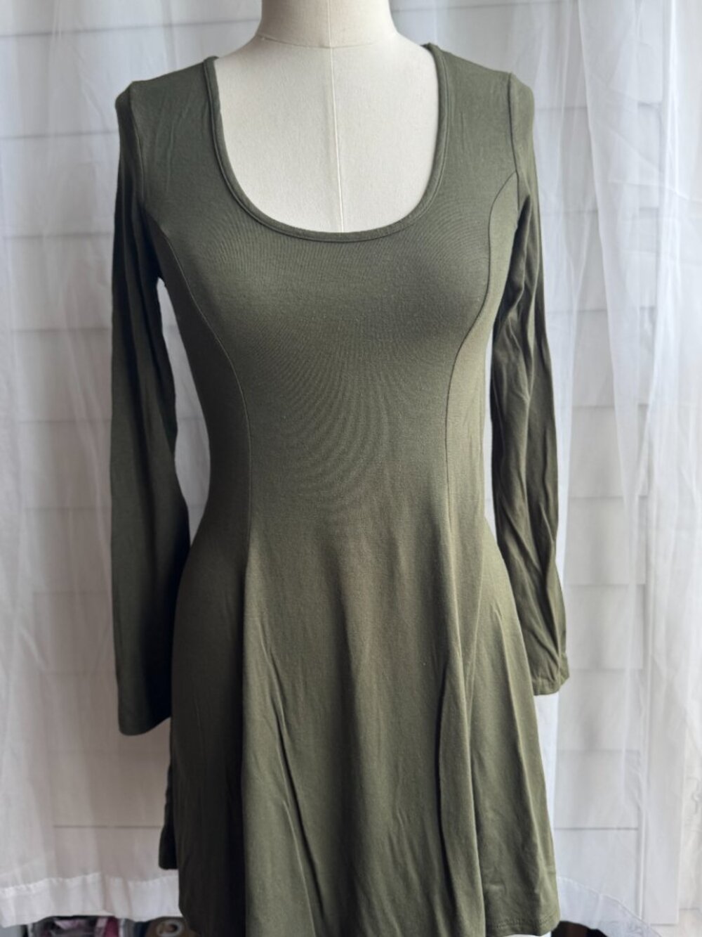 skater long sleeve dress